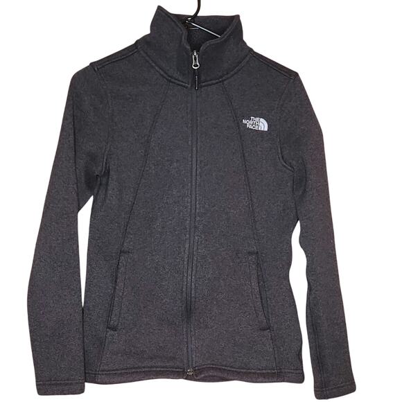 North Face sherpa lined full zip women's jacket size small gray - Picture 1 of 6